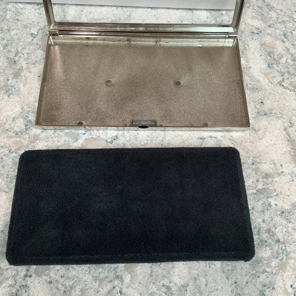 Artis Makeup Brush Cleaning Pad Premier Silver Chrome Antimicrobial Microfiber